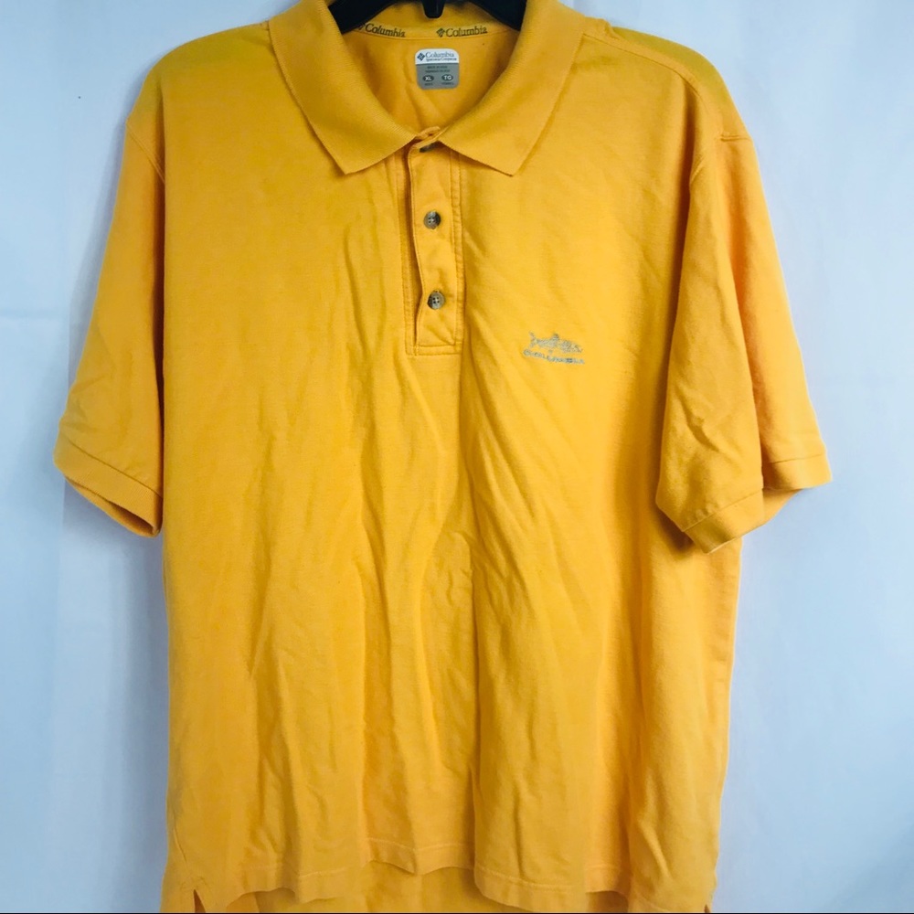 Columbia Polo Golf Shirt Fish Embroidered Logo